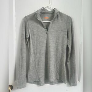 Icebreaker 200 Oasis Long-Sleeve Half-Zip Merino Wool Base Layer Top Size M
